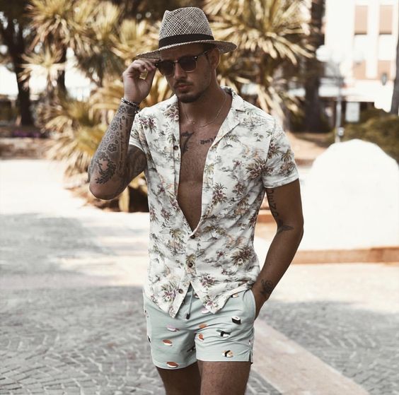 look masculino reveillon praia