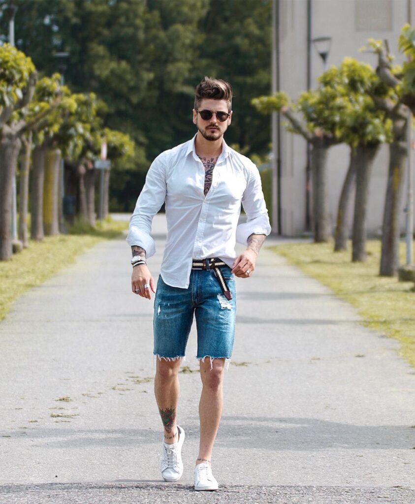 bermuda jeans masculina
