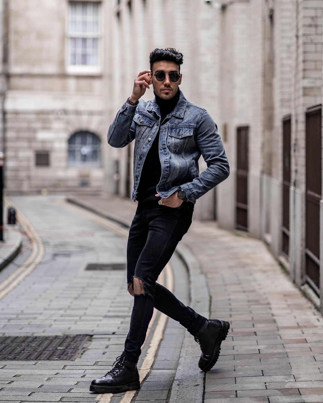Jaqueta jeans masculina