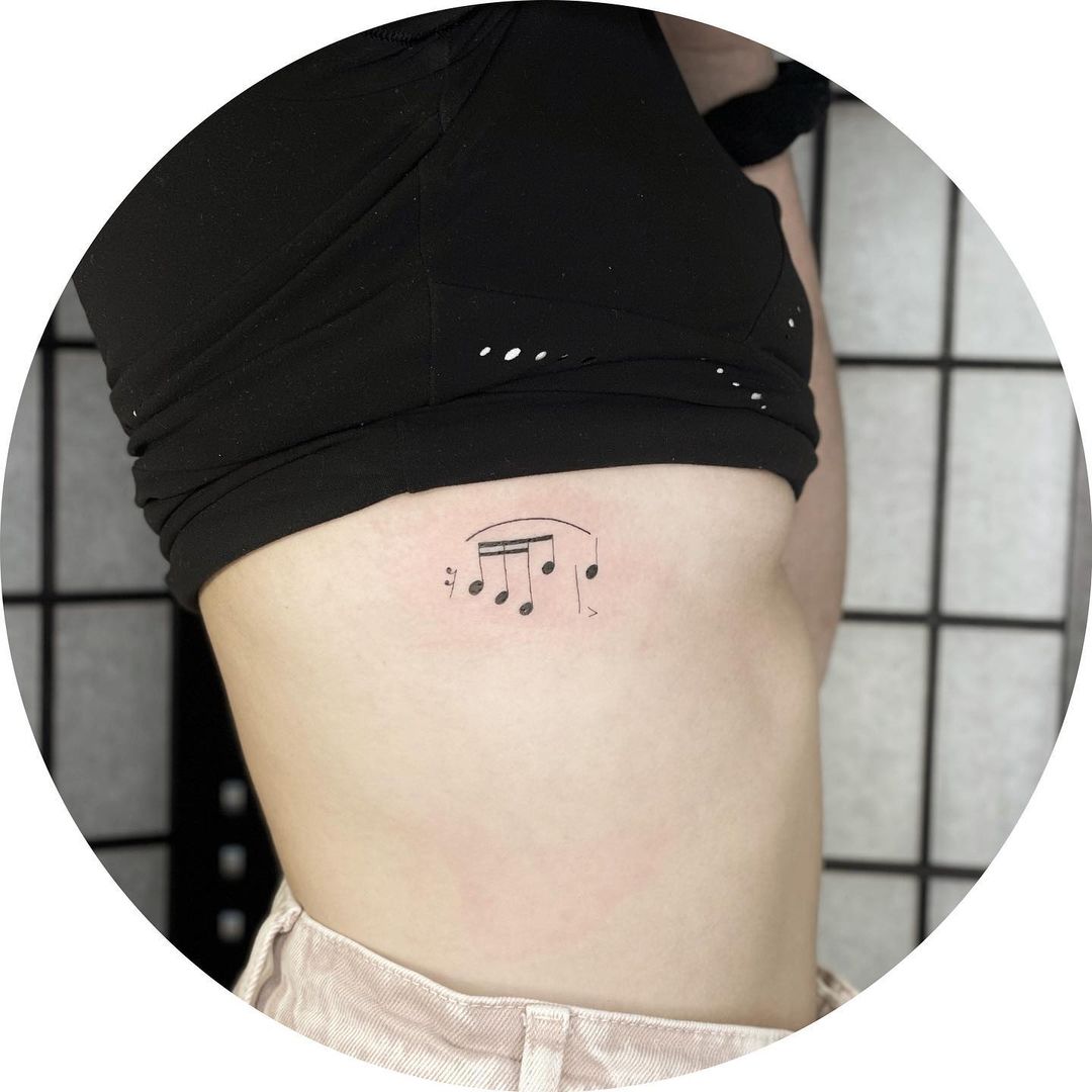tatuagem de música