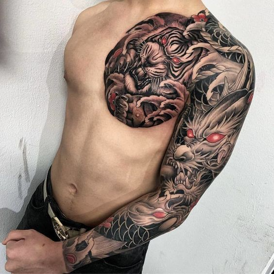 Tatuagem de dragão no braço (1)