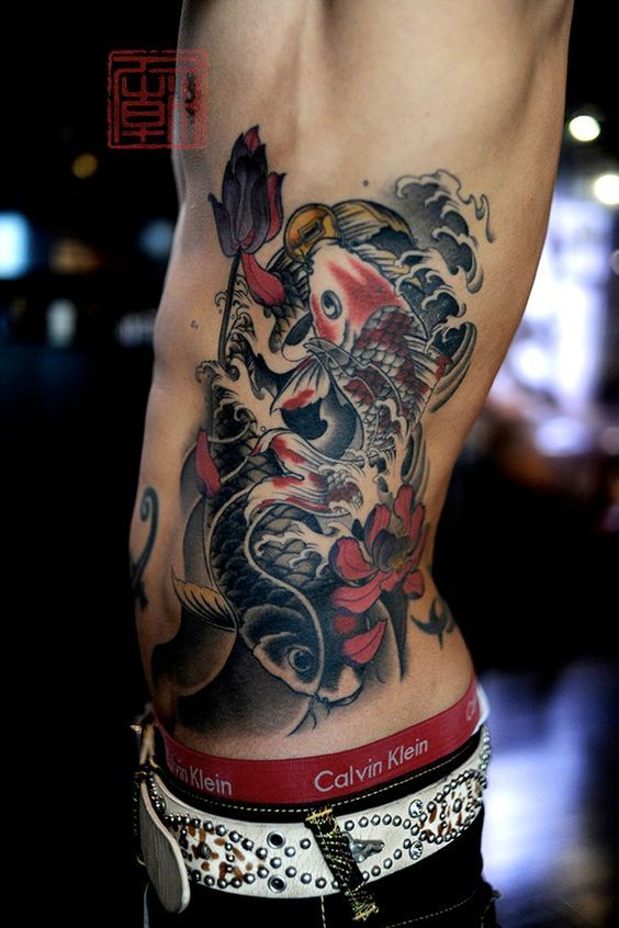 tatuagens orientais masculinas tatuagem carpa 